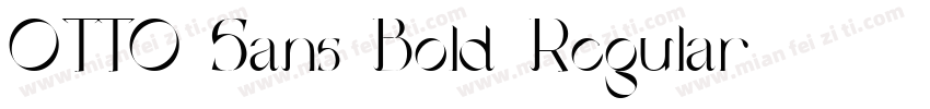 OTTO Sans Bold Regular字体转换